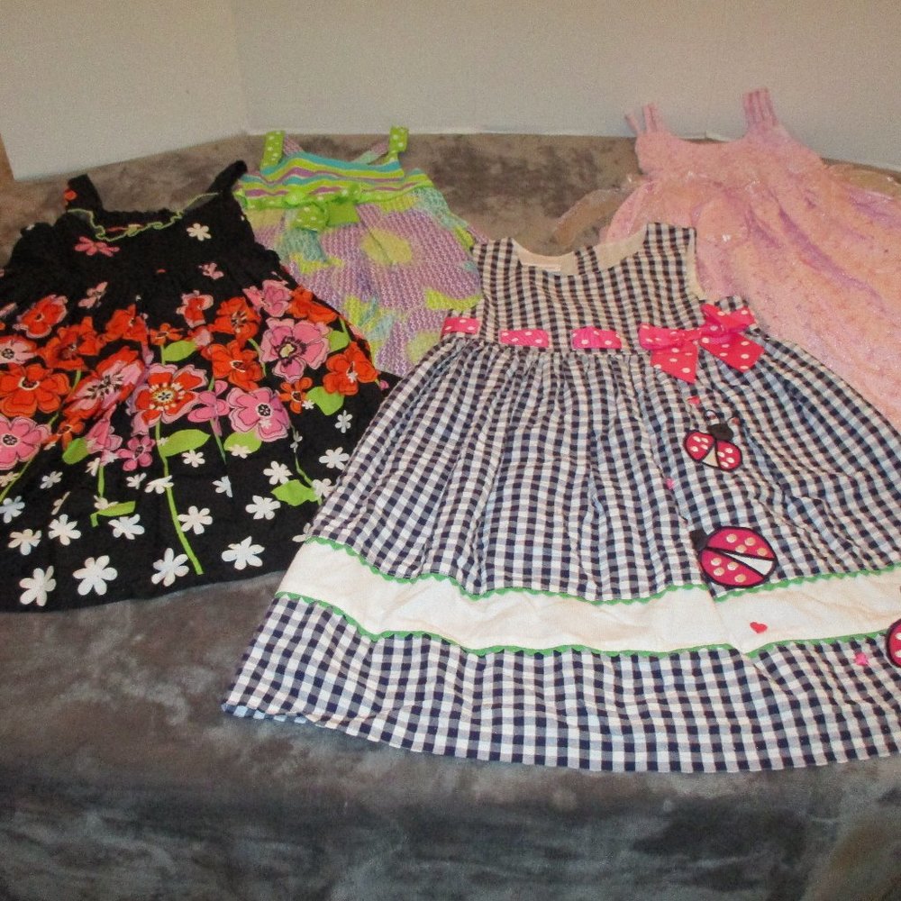 Bonnie Jean Lot of 4 Adorable Dresses